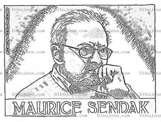 Dibujo para colorear Mauricesendak.com Coloring Page Dibujo De Maruce Sendak Para Pintar Y Colorear