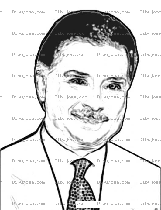 Dibujo para colorear Colorear al expresidente de Guatemala Alfonso Portillo