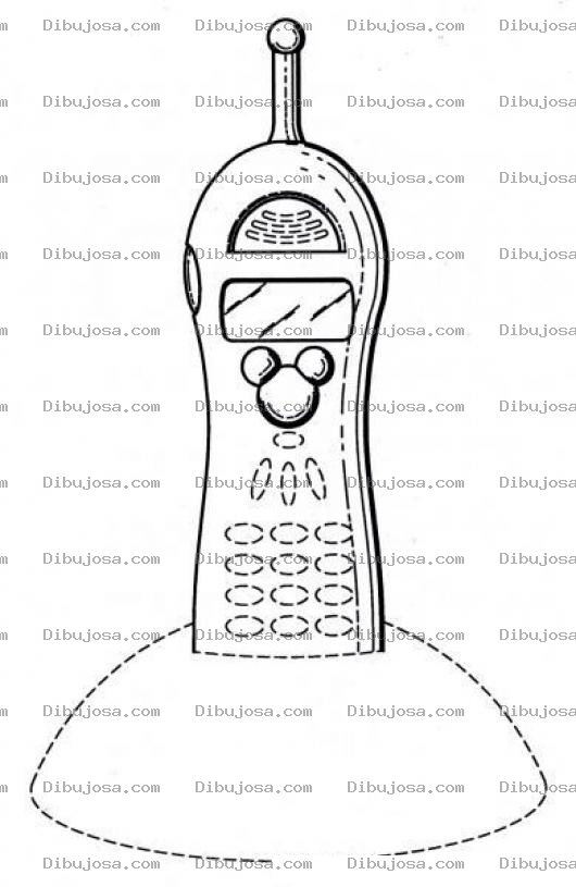 Dibujo para colorear Dibujo De Telefono Inalambrico Para Pintar Y Colorear