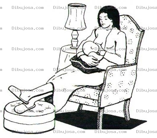 Dibujo para colorear Leche Materna Dibujo De Mama Dando De Mamar Para Pintar Y Colorear Bebe Tomando Chiche