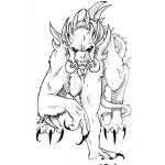 Dibujo para colorear Dibujo Del Depredador Para Pintar Y Colorear