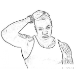 Dibujo para colorear Bustarhymes Dibujo Del Cantante Rapero De Busta Rhymes Para Pintar Y Colorear A Bustaraims