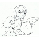 Dibujo para colorear Dibujo De Hombre Lodo Para Pintar Y Colorear Al Moustruo Del Pantano