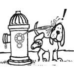 Dibujo para colorear Tiro Por La Culata Dibujo De Perro Que Se Le Viro La Tortilla Para Pintar Y Colorear