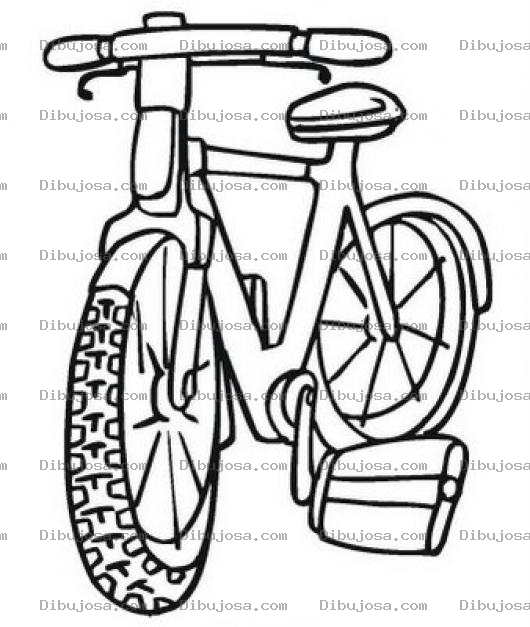Dibujo para colorear Bicicleta De Ninos Para Pintar Y Colorear