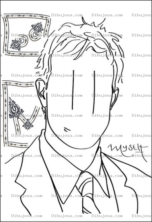 Dibujo para colorear Ojos Chinos Verticales Para Pintar Y Colorear