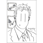 Dibujo para colorear Ojos Chinos Verticales Para Pintar Y Colorear
