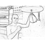 Dibujo para colorear Eliezer Waa Gonzalez Boxeador Campeon Apadrinado Y Entrenado Por Felix Tito Trinidad Para Pintar Y Colorear Al Pupilo De Tito Trinidad