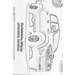Dibujo para colorear Colorear Pickup Toyota Hilux
