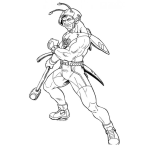 Dibujo para colorear Chapulin Colorado Recharged Con Musculos Y De Aspecto Mas Varonil Para Pintar Y Colorear