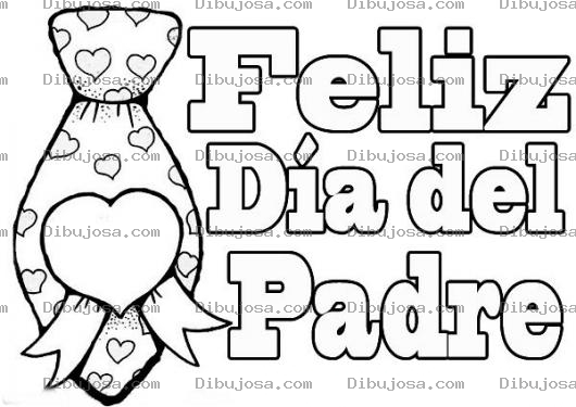 Dibujo para colorear Felizdiadelpadre 17 De Junio Tarjeta De Feliz Dia Del Padre Para Pintar Y Colorear