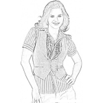 Dibujo para colorear Dibujo De Sonya Smith Cara Sucia Para Pintar Y Colorear