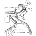 Dibujo para colorear Dibujo De La Muralla China Para Pintar Y Colorear Murallachina