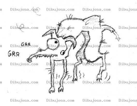Dibujo para colorear Dibujo De Perro Pulgoso Y Jiotoso Para Pintar Y Colorear Chucho Callejero Y Vagabundo Perrito De La Calle