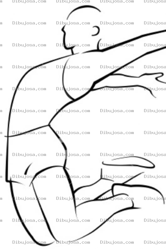 Dibujo para colorear Dibujo De Hombre Valetista Para Pintar Y Colorear