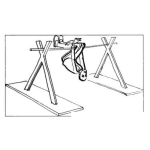 Dibujo para colorear Dibujo De Gimnasta Practicando Gimnasia En Barra Para Pintar Y Colorear