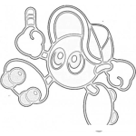 Dibujo para colorear Dibujo De Pelotita Con Patines Para Pintar Y Colorear