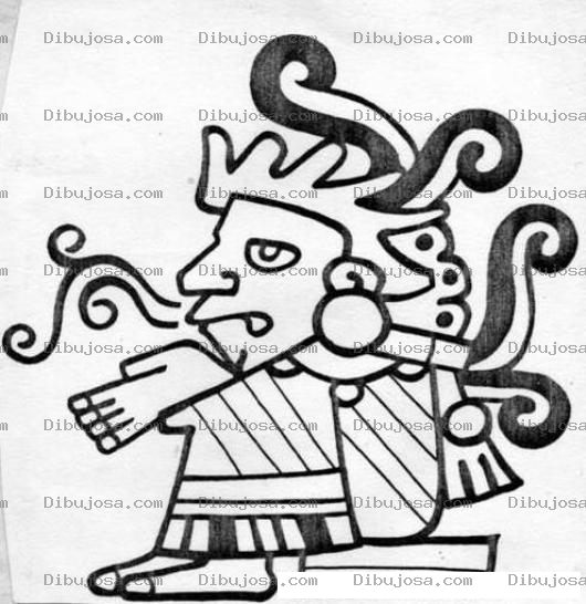 Dibujo para colorear Dibujo Maya Para Pintar Y Colorear