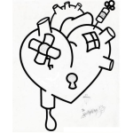 Dibujo para colorear Dibujo De Corazon Enfermo Para Pintar Y Colorear