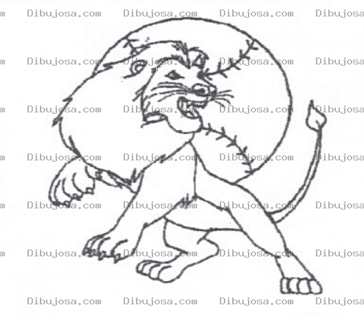 Dibujo para colorear Leon Pelotero Para Pintar Y Colorear Dibujo Del Rey Leon Con Pelota De Beisbol