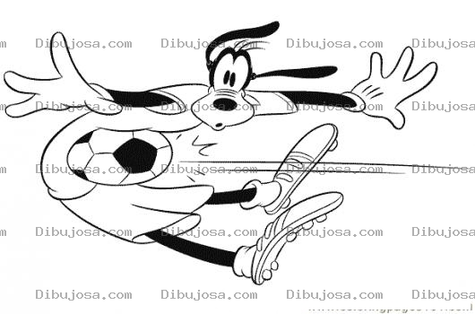 Dibujo para colorear Dibujo De Tribilin Con Pelotazo De Futbol En El Estomago Para Colorear