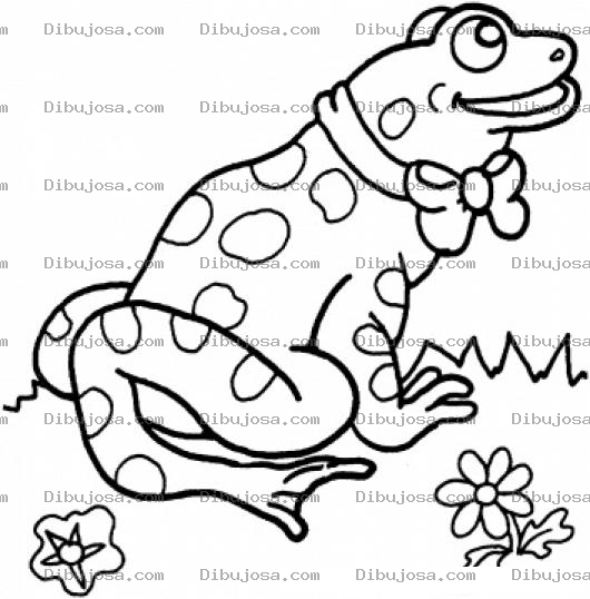 Dibujo para colorear Dibujo De Sapo Simpatico Con Corbata Para Pintar Y Colorear