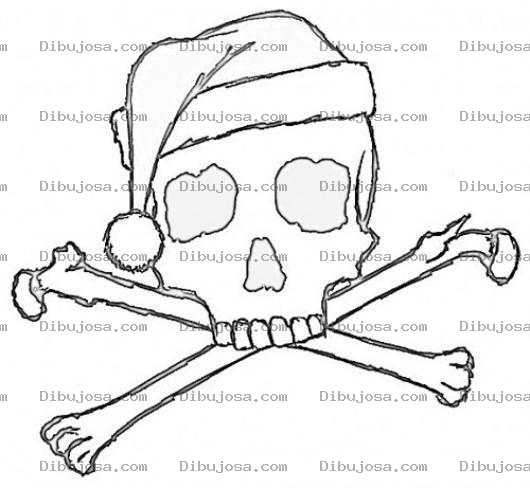 Dibujo para colorear Calavera De Santaclaus Para Pintar Y Colorear Osamenta De Santa Claus