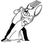 Dibujo para colorear Dibujo De Tenedor Y Cuchara Bailando Para Pintar Y Colorear Baile De Cubiertos
