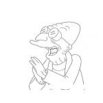 Dibujo para colorear Dibujo De Cientifico Orando A DIOS Para Pintar Y Colorear