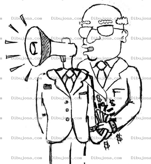 Dibujo para colorear Vocero Presidencial Para Pintar Y Colorear