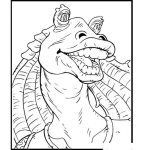 Dibujo para colorear Dibujo De Ronaldino En La Guerra De Las Galaxias Para Pintar Y Colorear