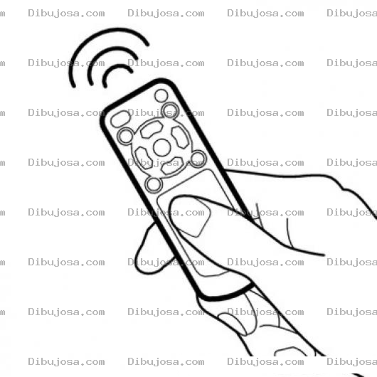 Dibujo para colorear Dibujo De Un Control Remoto Para Pintar Y Colorear