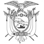 Dibujo para colorear Escudo De Ecuador Para Colorear