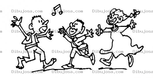 Dibujo para colorear Colorear Negritos Bailando
