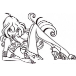 Dibujo para colorear Dibujo De Chica Adolecente Para Pintar Y Colorear