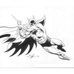 Dibujo para colorear Dibujo De Batman Colgado De Una Leana Para Pintar Y Colorear