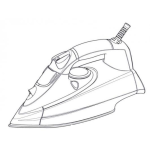 Dibujo para colorear Dibujo De Un Plancha De Vapor Para Pintar Y Colorear