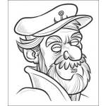Dibujo para colorear Dibujo Del Capitan Stabin Para Pintar Y Colorear