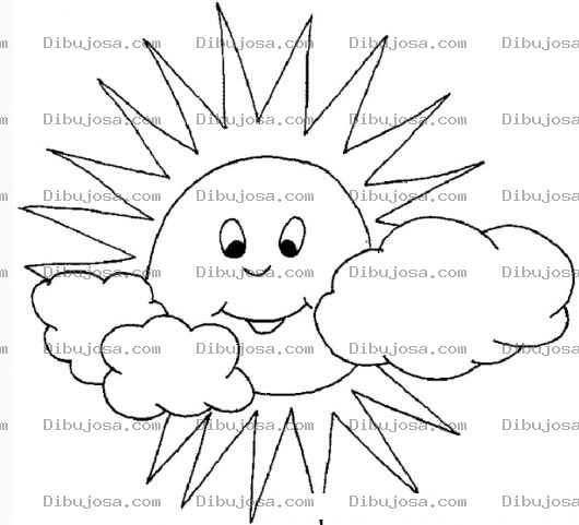 Dibujo para colorear Dibujo de el Sol para colorear