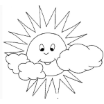 Dibujo para colorear Dibujo de el Sol para colorear
