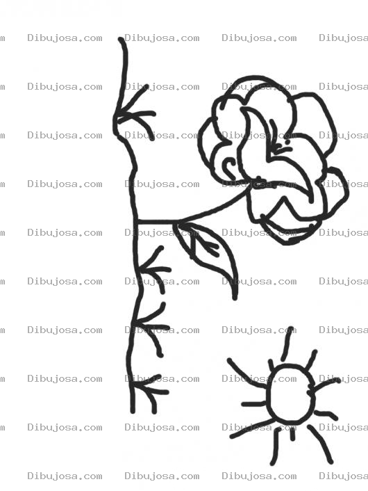 Dibujo para colorear Flor De Mayo Para Pintar