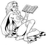 Dibujo para colorear Colorear Super Profesora