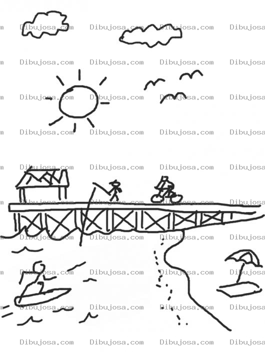 Dibujo para colorear Muelle Del Puerto San Jose Escuintla Guatemala Para Pintar Y Colorear Dibujo De Playa Del Puertodesanjose