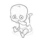 Dibujo para colorear Dibujo De Bebe Cagad Para Pintar Y Colorear Panal Popeado