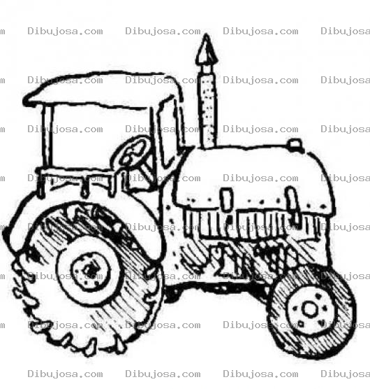 Dibujo para colorear Dibujo De Tractor Agricola Para Colorear