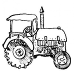 Dibujo para colorear Dibujo De Tractor Agricola Para Colorear