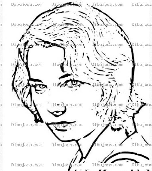 Dibujo para colorear Shirley Maclaine coloring page