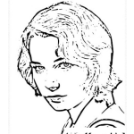 Dibujo para colorear Shirley Maclaine coloring page
