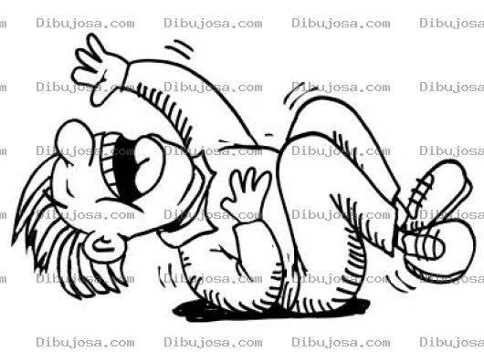 Dibujo para colorear Cague De Risa Para Colorear