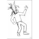 Dibujo para colorear Hombre De Maiz Para Pintar Y Colorear Dibujo De Un Hombre Con Cabeza De Elote